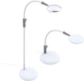 Daylight Company - Magnificent Pro - Magnifying lamp, Bright 6,000K Daylight LEDs, CRI 95+, 3 in 1 Lamp, 1.75X semi-Rimless Lens, Lumens: 600, White