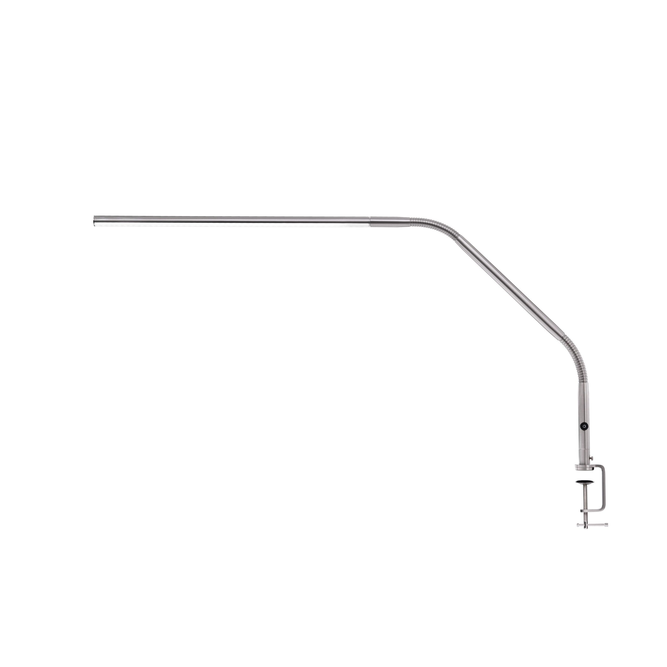 Daylight Slimline 4™ LED Table Lamp in Ice Grey - 6,000K, 3,200 Lux, 4 Brightness Levels, USB-C Charging Port, Anti-Glare Diffuser, Flexible Design, Art & Craft, Sewing, Nail Salon