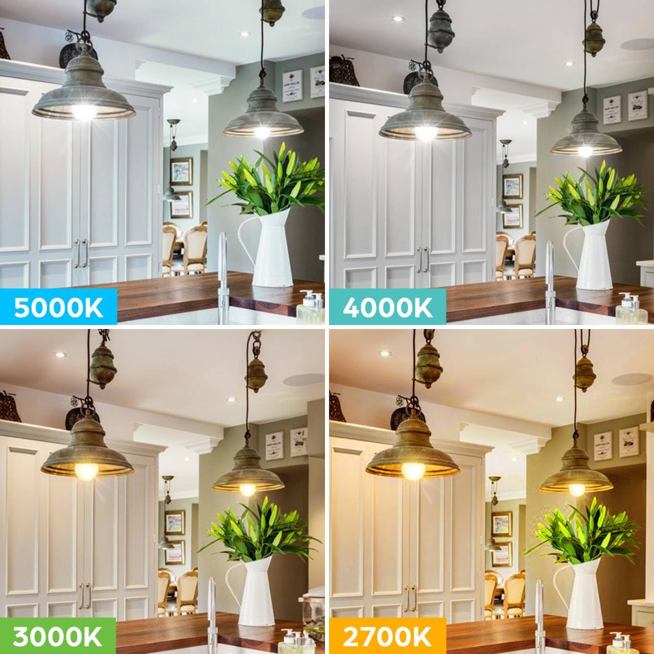 LED Light Bulbs 100W Equivalent 1500 Lumens, A19 13W 5000K Daylight White Non-Dimmable, Super Bright No Flicker Standard E26 Edison Screw Bulbs for Home, Bedroom, Office Lamp, 12-Pack